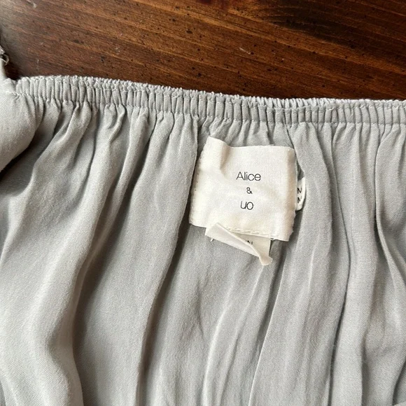 Alice & UO / Urban Outfitters Bibi Satin Midi Dress - Size M - Picture 5 of 6